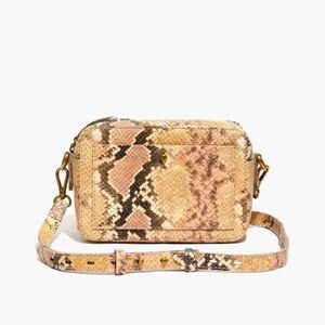 Madewell • The Transport Camera Bag • Snake Embossed Leather